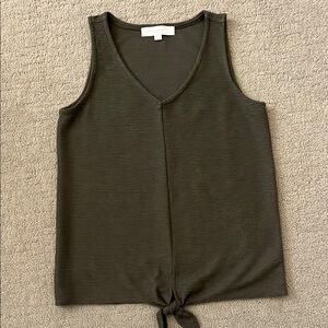 LOFT Dark Olive Women's Tank Top